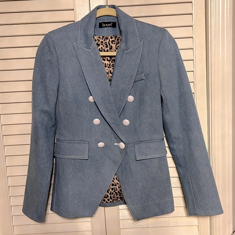 Kourt blazer double breasted XS denim color